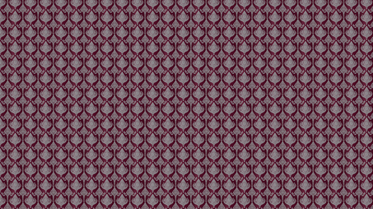 Papier peint mural à texture de damas bourgogne fin | Motif de luxe discret