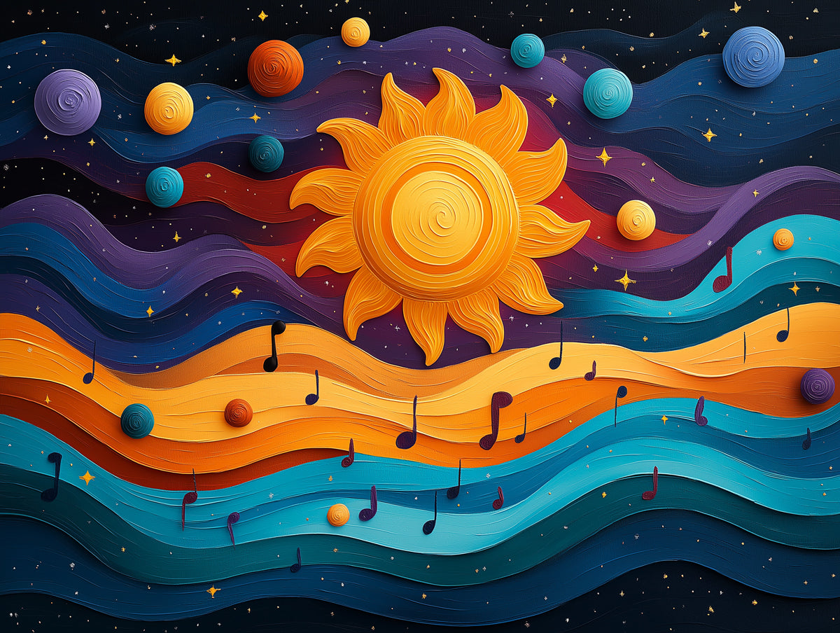 Abstract Sun Burst Mural Wallpaper | Pure Radiant Energy