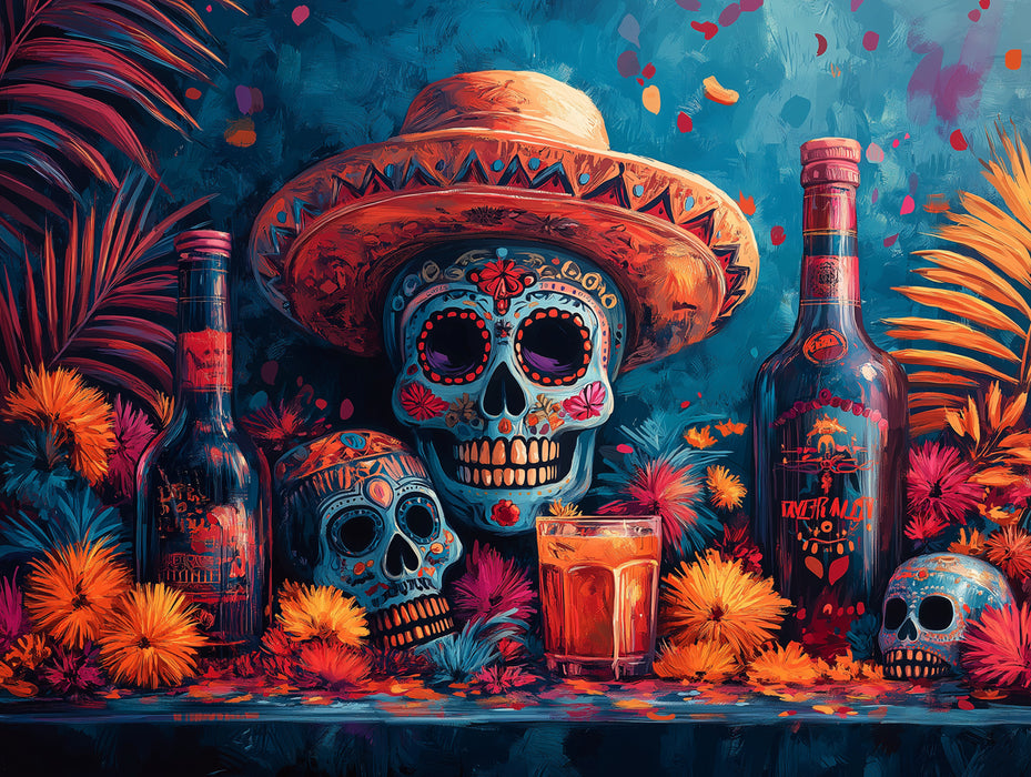 Papier Peint Murale Jour des Morts Traditionnel | Beauté Culturelle Commémorative