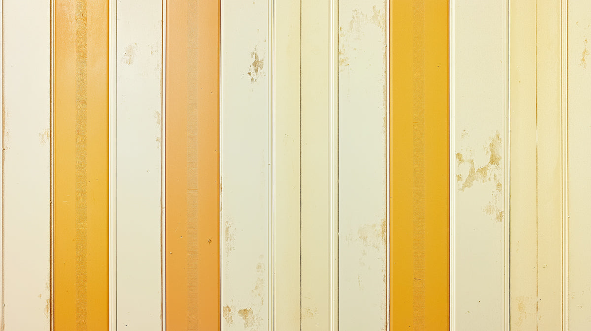 Distressed Pastel Wood Planks Mural Wallpaper | Rustic Chic Vertical Stripes