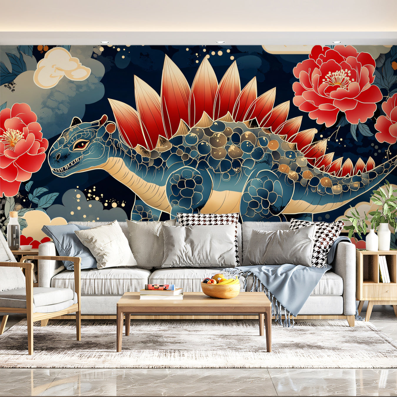 Dinosaur Mural Wallpaper