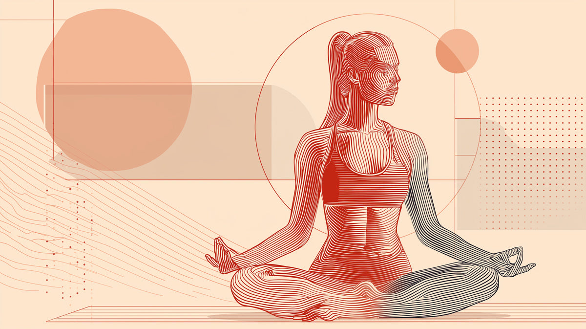 Meditative Yoga Pose Wallpaper | Abstract Zen Tranquility Art