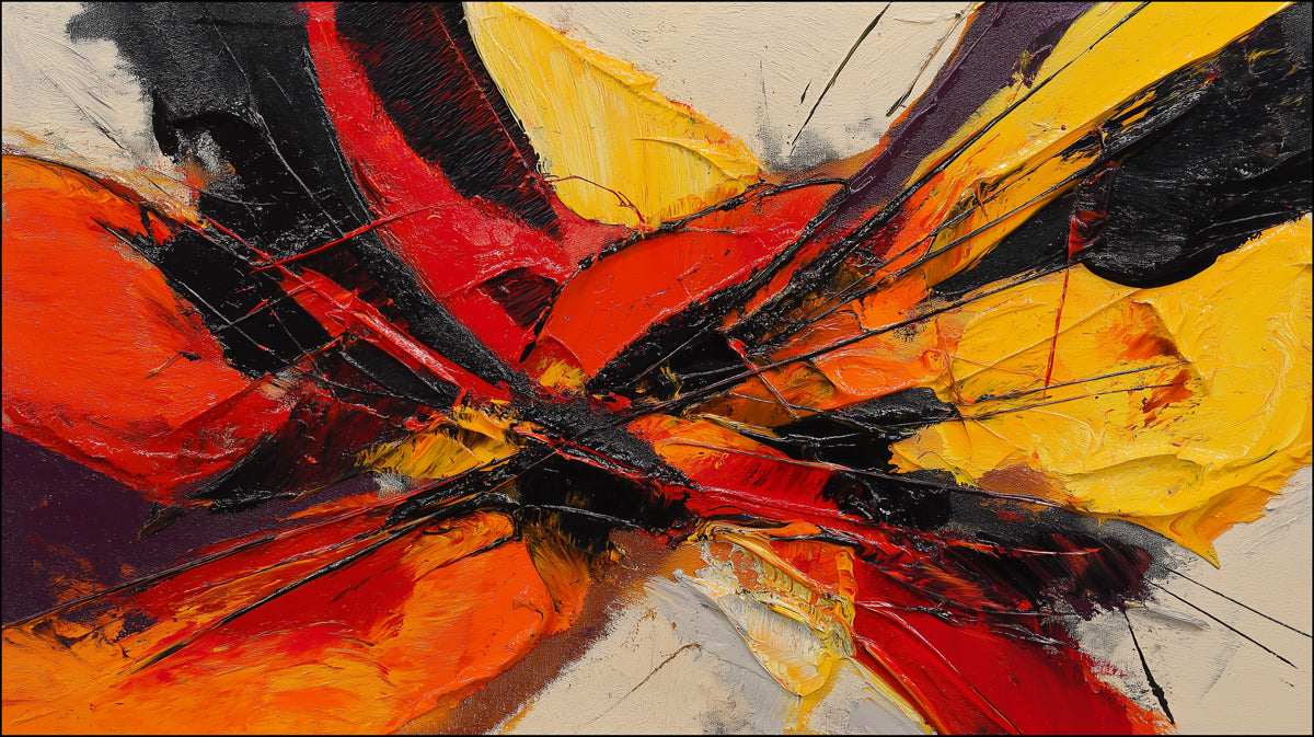 Abstract Explosive Art Wallpaper | Dynamic Textured Composition