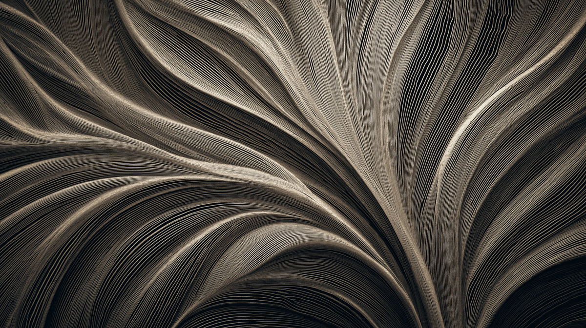 Abstract Flowing Lines Mural Wallpaper | Elegant Monochrome Dynamic Art
