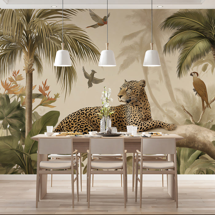 Majestic Tiger in Jungle Mural Wallpaper | Classic Safari Wildlife Art