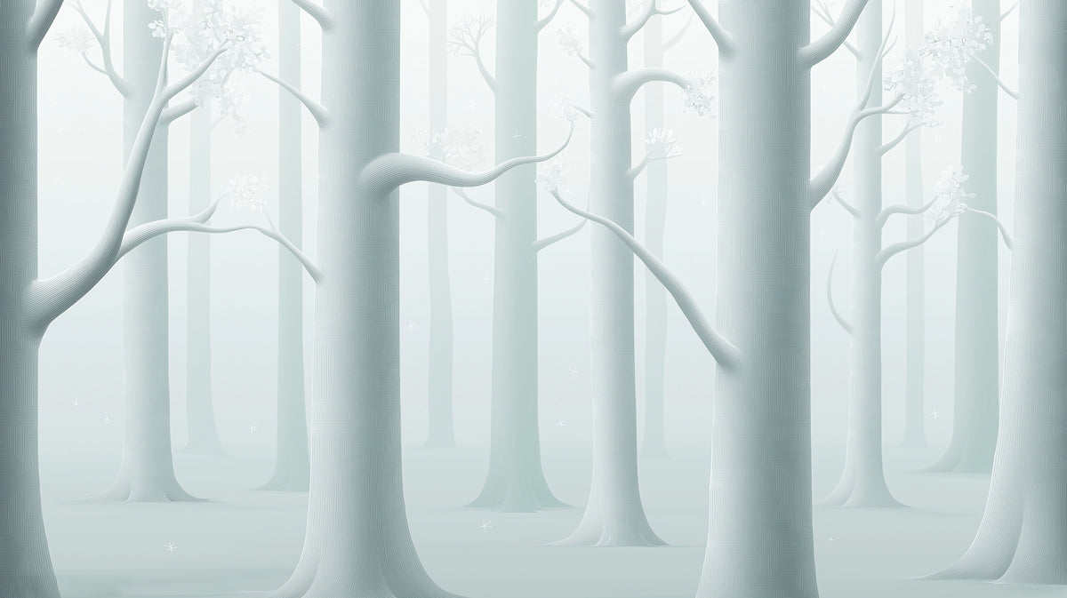 Ghostly Forest Mural Wallpaper | Ethereal & Moody