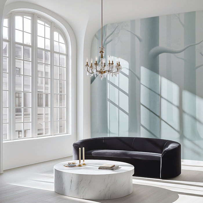 Ghostly Forest Mural Wallpaper | Ethereal & Moody