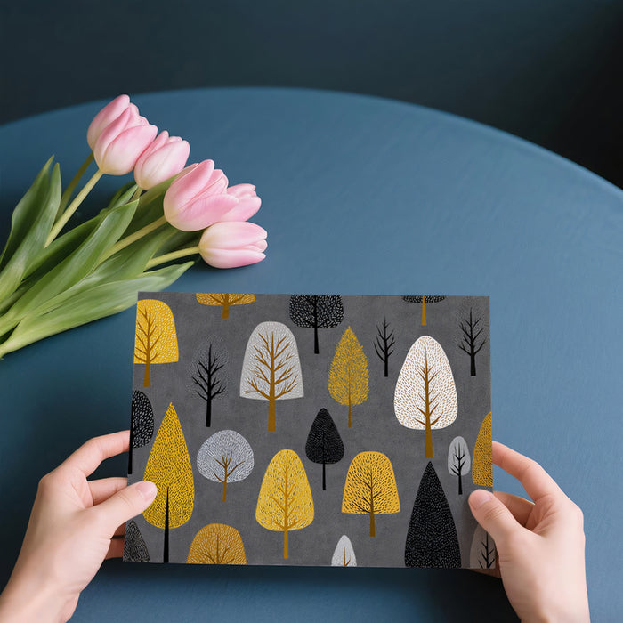 Autumn Grove Mural Wallpaper | Chic Scandinavian Design