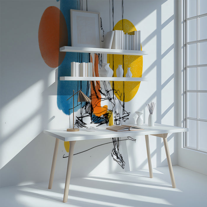 Abstract Swing Mural Wallpaper | Modern Graphic Art