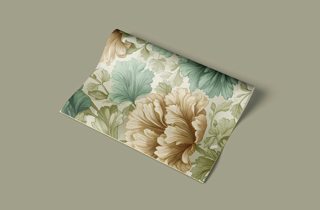 Classic Peony Mural Wallpaper | Elegant Botanical Print