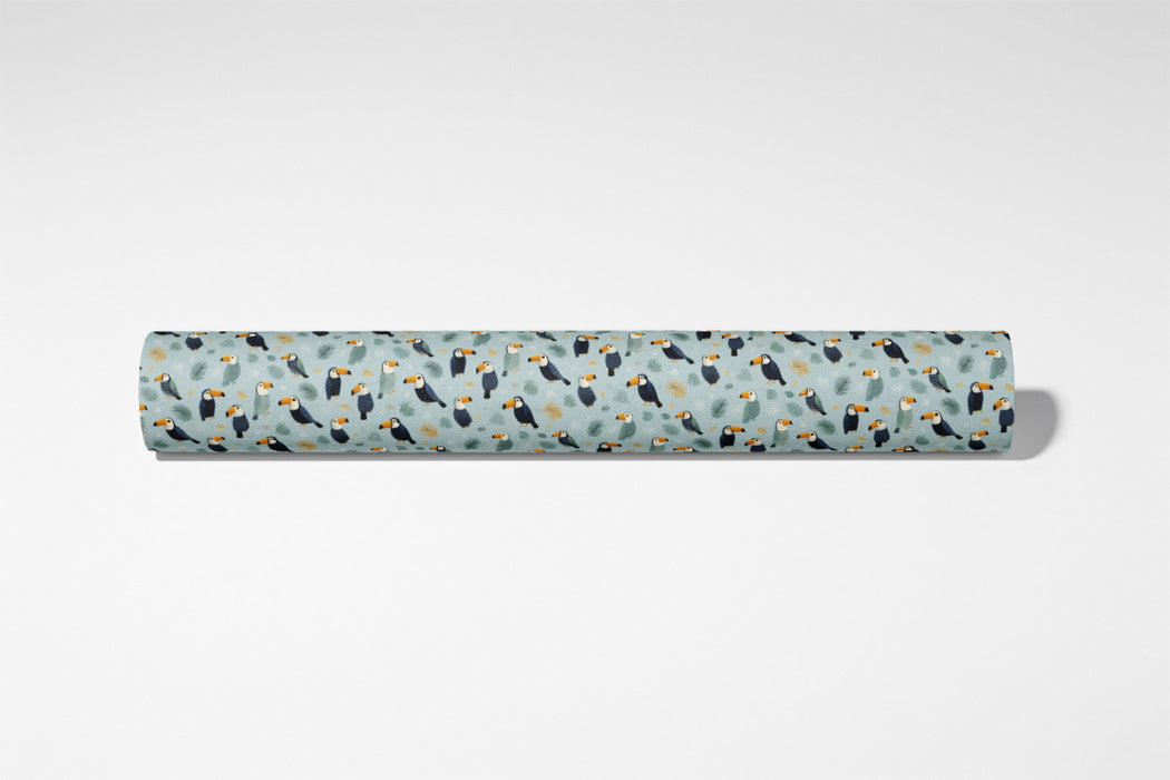 Mini Toucan Mural Wallpaper | Small-Scale Tropical Bird Pattern