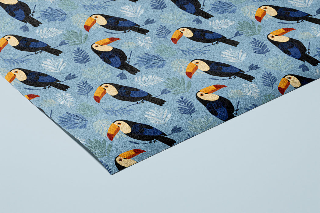 Whimsical Toucan Pattern Mural Wallpaper | Modern Tropical Birds