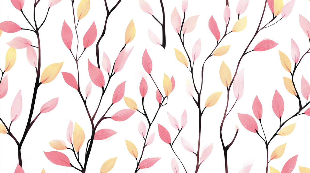 Minimalist Tree Branches Mural Wallpaper | Elegant Modern Print