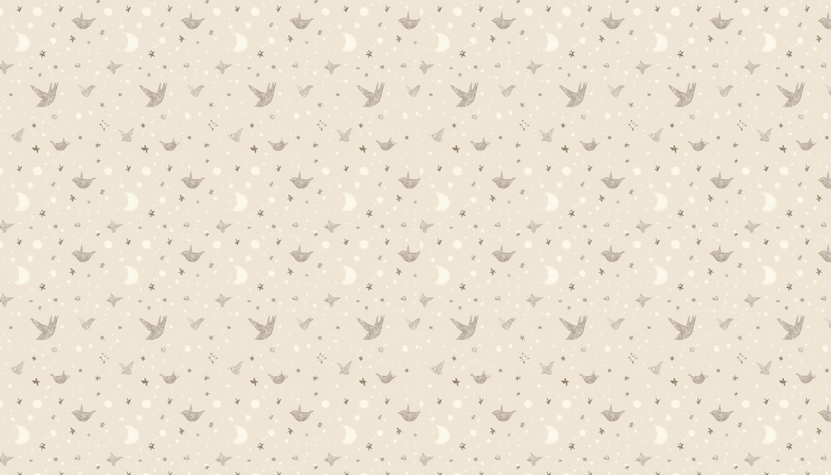 Whispering Celestial Mural Wallpaper | Faded Tones