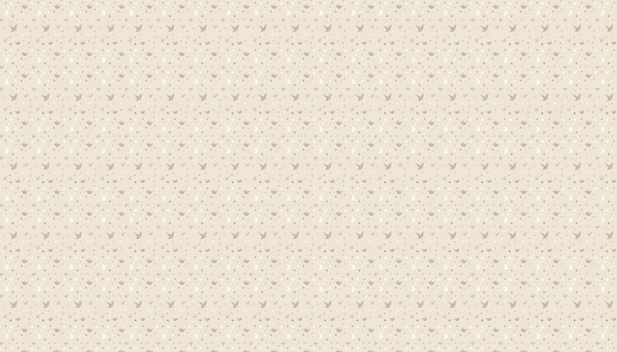 Minimalist Celestial Mural Wallpaper | Pale Gray