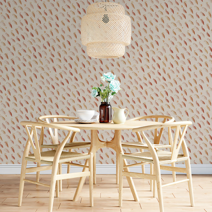 Textured Petal Mural Wallpaper | Blush & Cream