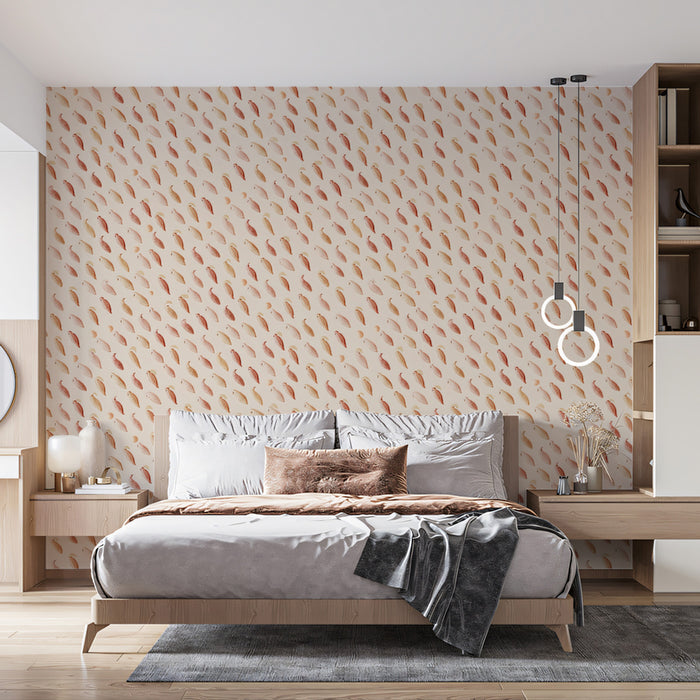 Textured Petal Mural Wallpaper | Blush & Cream