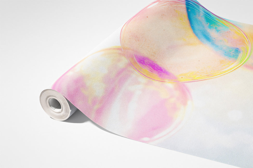 Iridescent Bubble Mural Wallpaper | Vibrant & Abstract