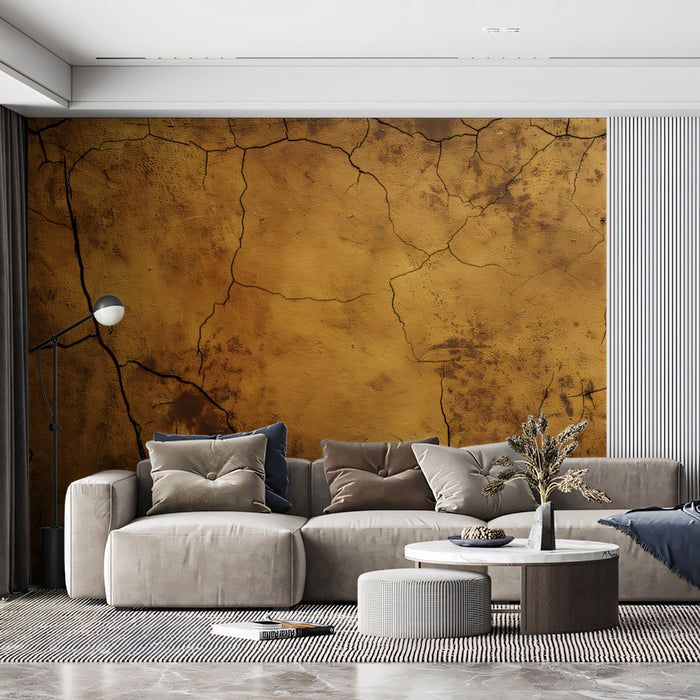Distressed Crackle Texture Mural Wallpaper | Aged & Rustic