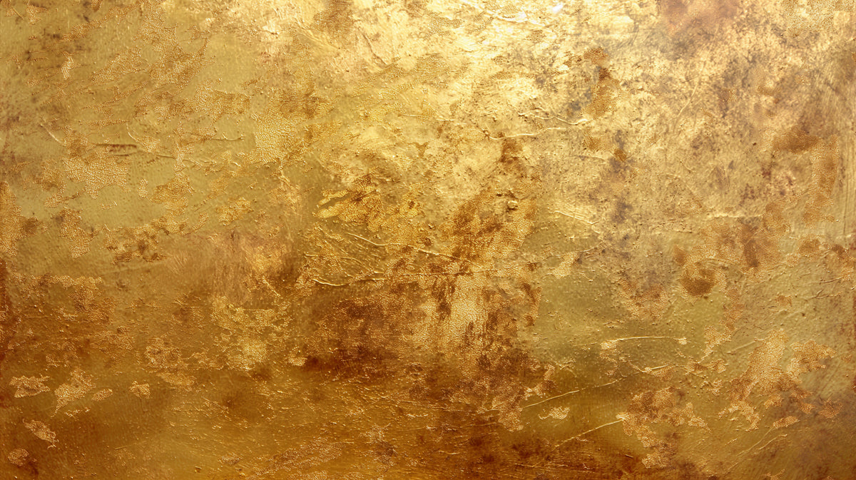 Multi-Layered Gold Mural Wallpaper | Abstract & Luminous