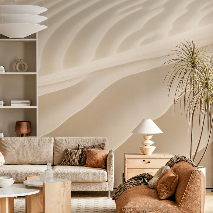 Abstract Dune Mural Wallpaper | Sculptural & Serene