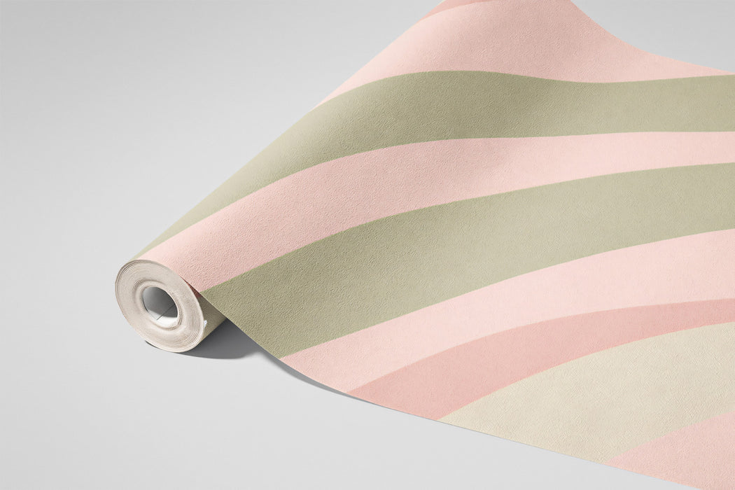 Abstract Organic Stripe Mural Wallpaper | Earthy & Fluid