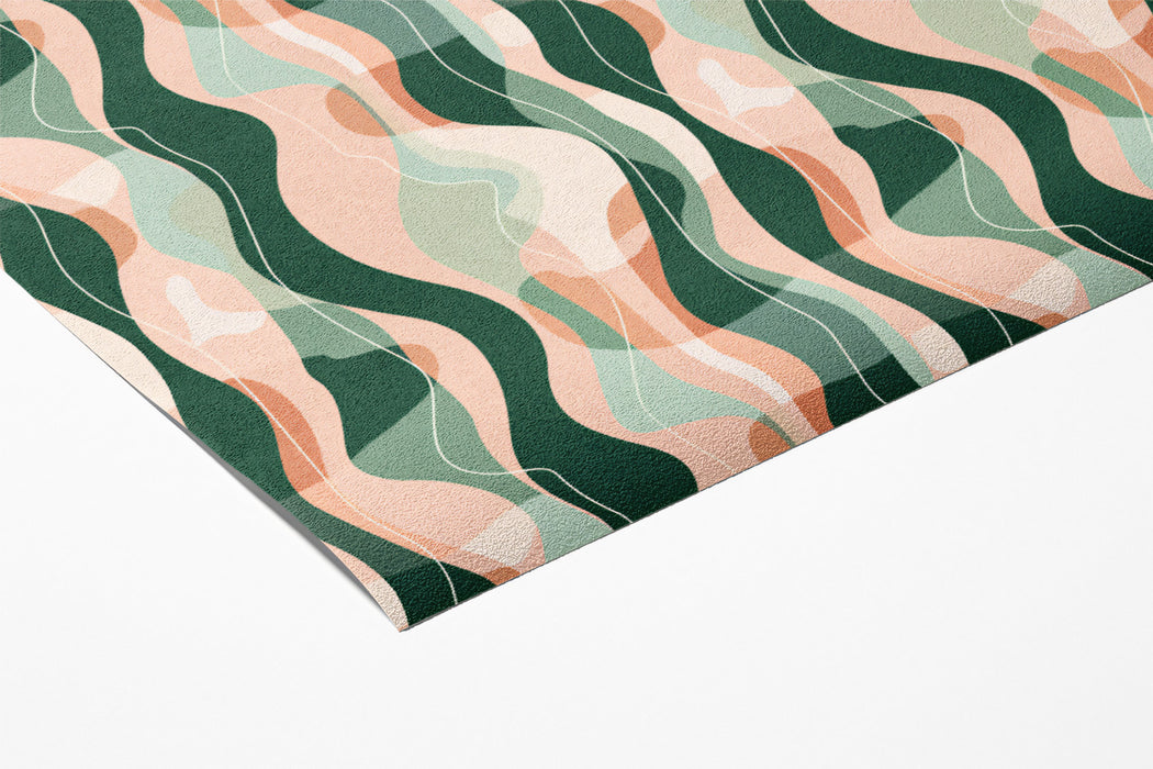 Layered Organic Wave Mural Wallpaper | Earthy & Fluid