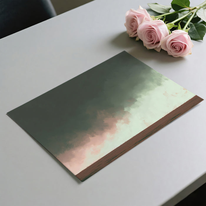 Abstract Stormy Field Mural Wallpaper | Muted & Moody