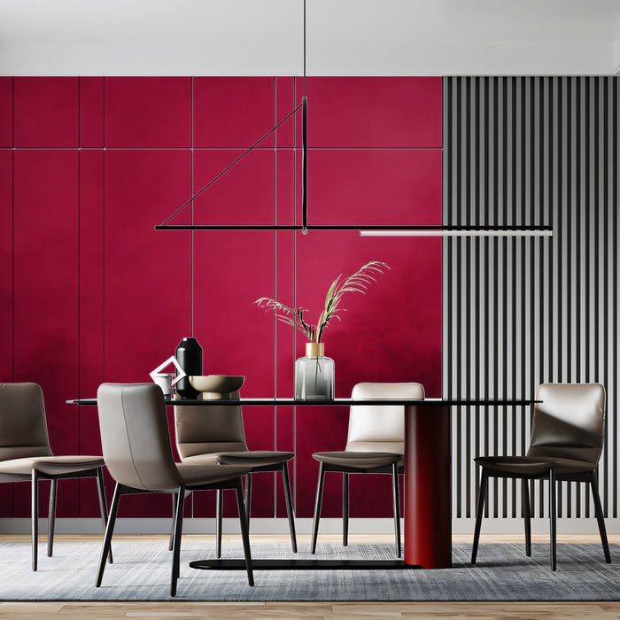 Abstract Crimson Cloud Mural Wallpaper | Dramatic & Textured