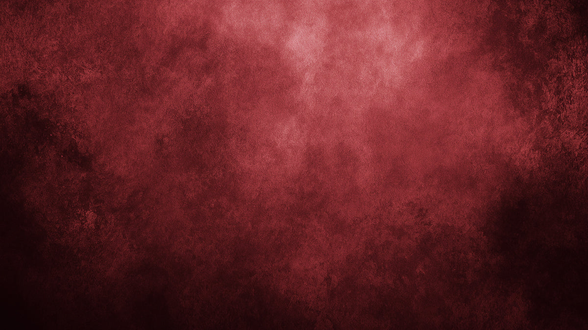 Deep Red Gradient Mural Wallpaper | Rustic Concrete Texture for TV Wall
