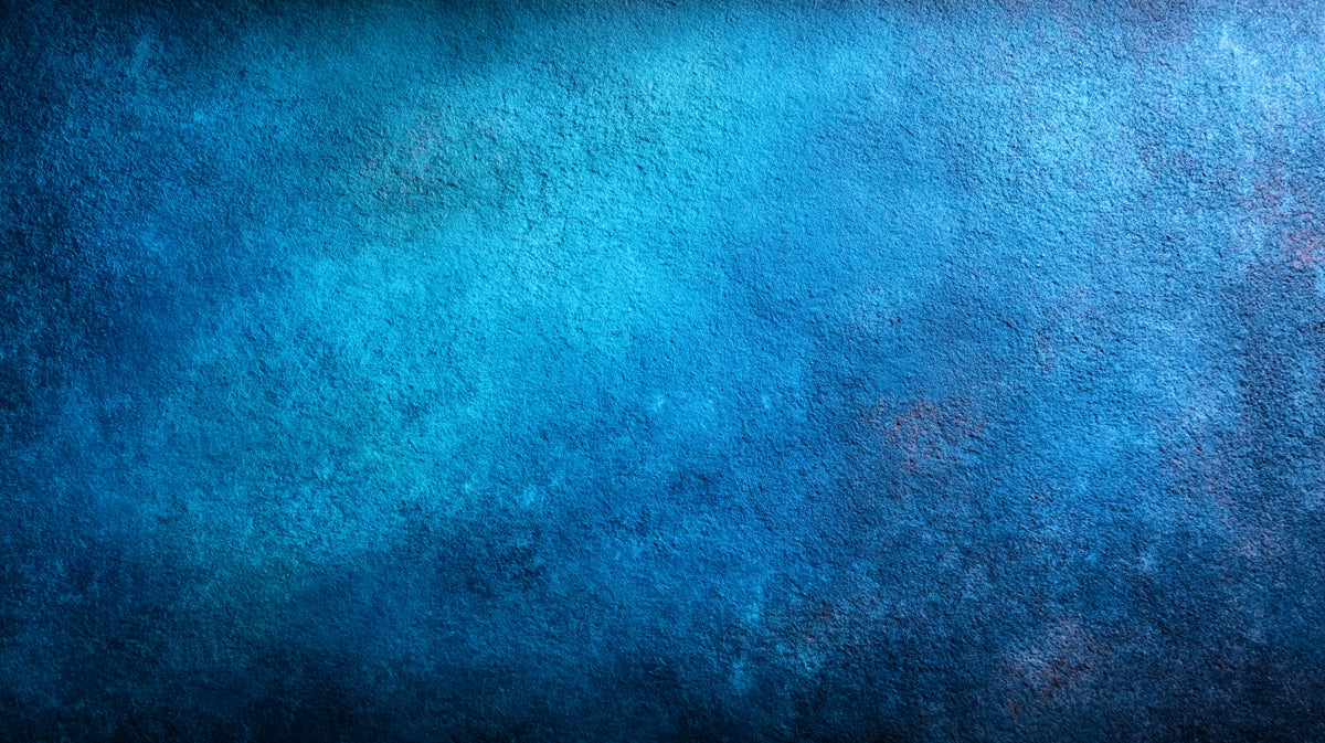 Deep Ocean Blue Mural Wallpaper | Textured Concrete Effect for Moody Interiors