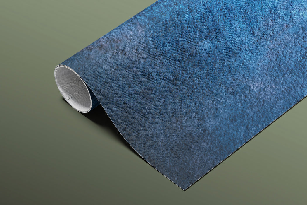 Deep Ocean Blue Mural Wallpaper | Textured Concrete Effect for Moody Interiors