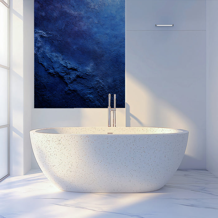 Cosmic Night Blue Mural Wallpaper | Galaxy Texture for Creative Spaces
