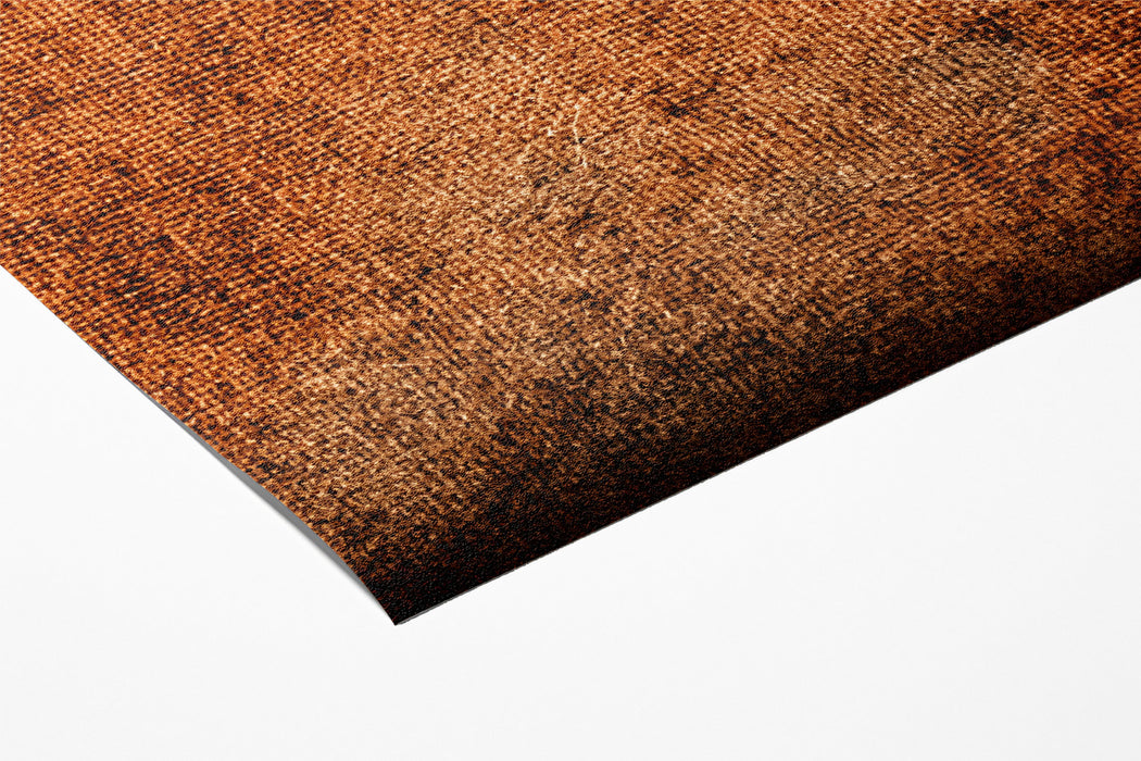 Vintage Canvas Mural Wallpaper | Rustic Distressed Burnt Orange