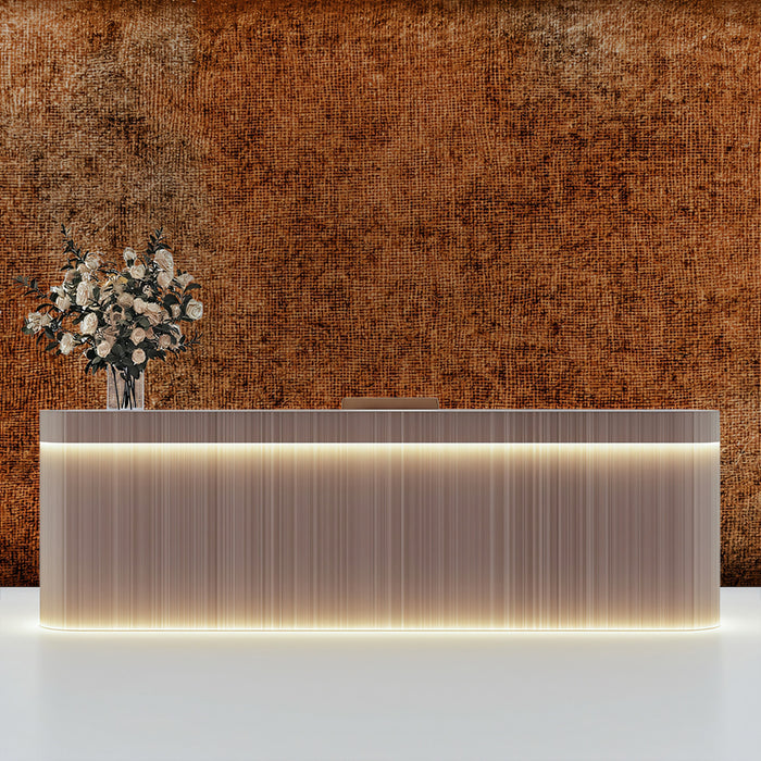 Vintage Canvas Mural Wallpaper | Rustic Distressed Burnt Orange