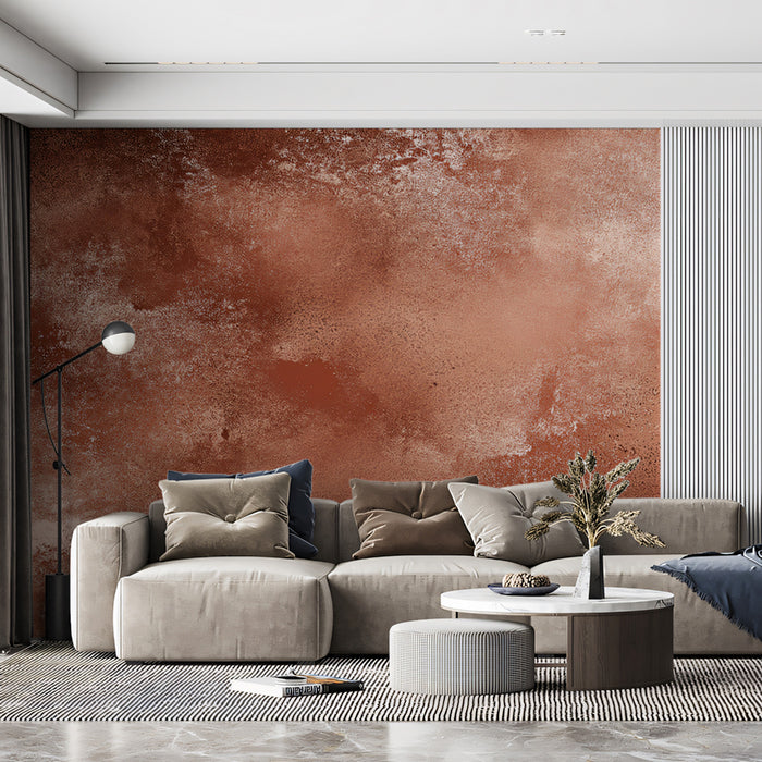 Rusty Copper Mural Wallpaper | Distressed Industrial Metal Texture