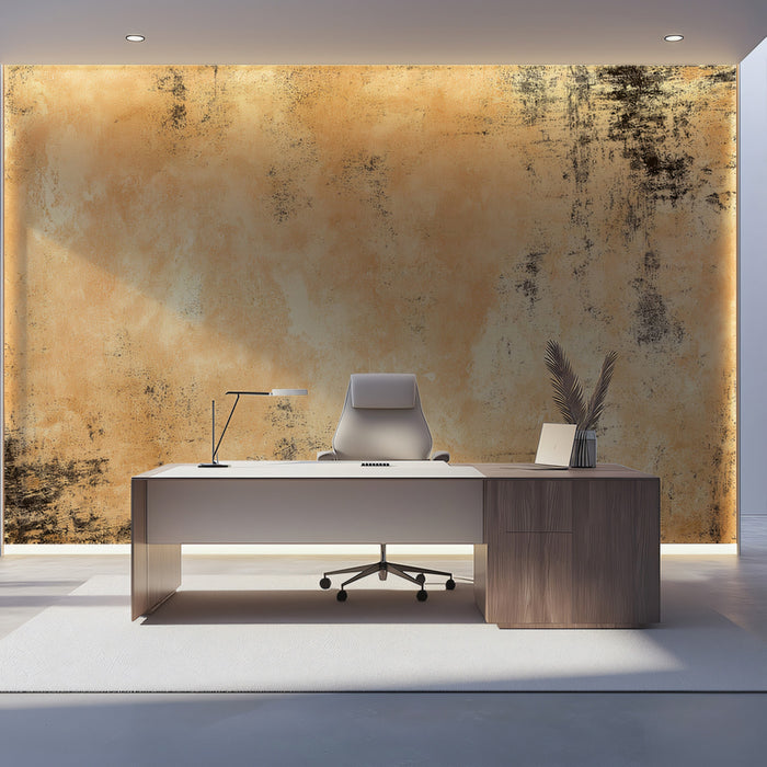 Wabi-Sabi Plaster Mural Wallpaper | Distressed Faded Grunge Texture