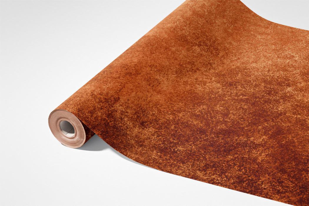 Wabi-Sabi Cracked Mural Wallpaper | Rustic Earthy Copper Texture