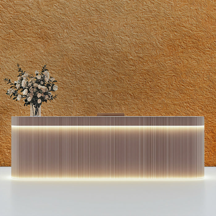 Organic Gold Mural Wallpaper | Textured Abstract Fiber Art