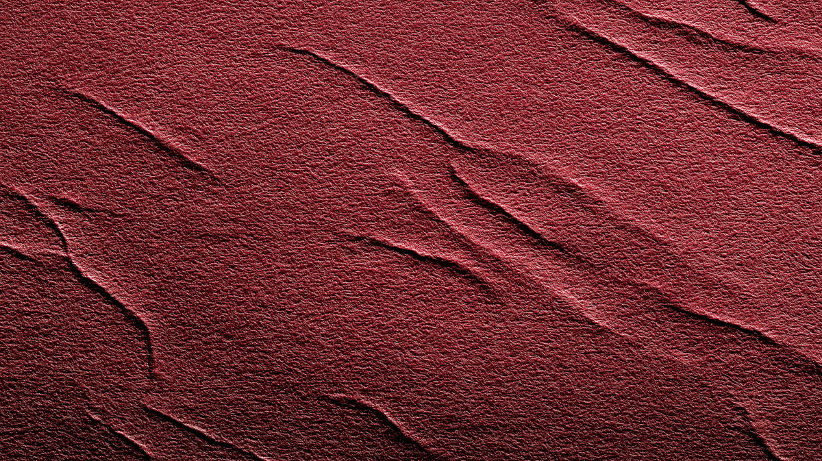 Sculptural Red Mural Wallpaper | Wavy Plaster Texture for Modern