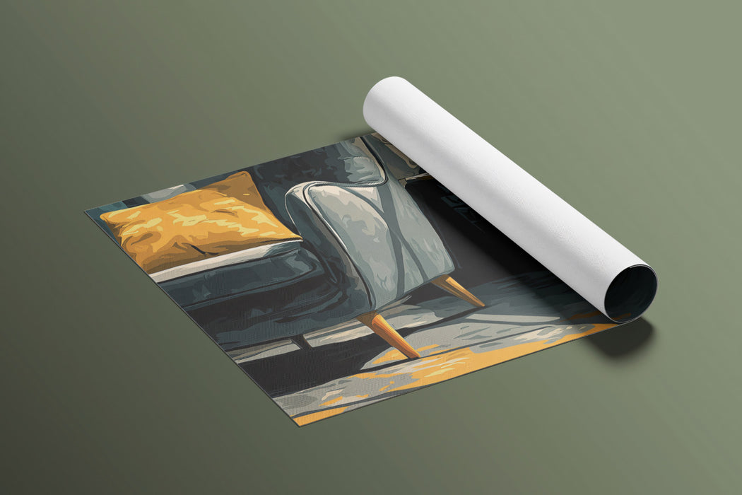 Abstract Interior Mural Wallpaper | Stylized Light and Shadow