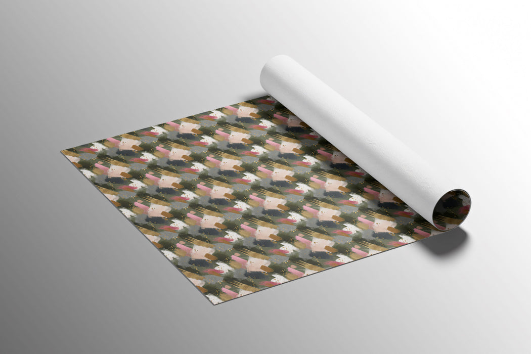 Classic Plaid Mural Wallpaper | Abstract Brushstroke Pattern