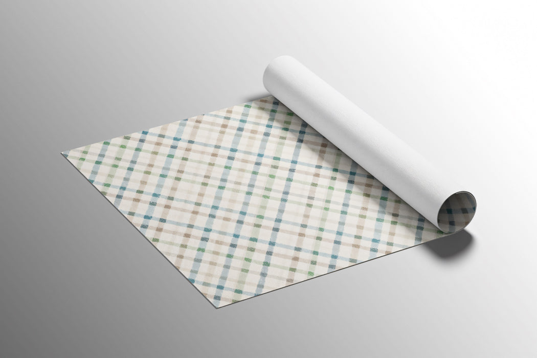 Subtle Plaid Mural Wallpaper | Elegant and Muted