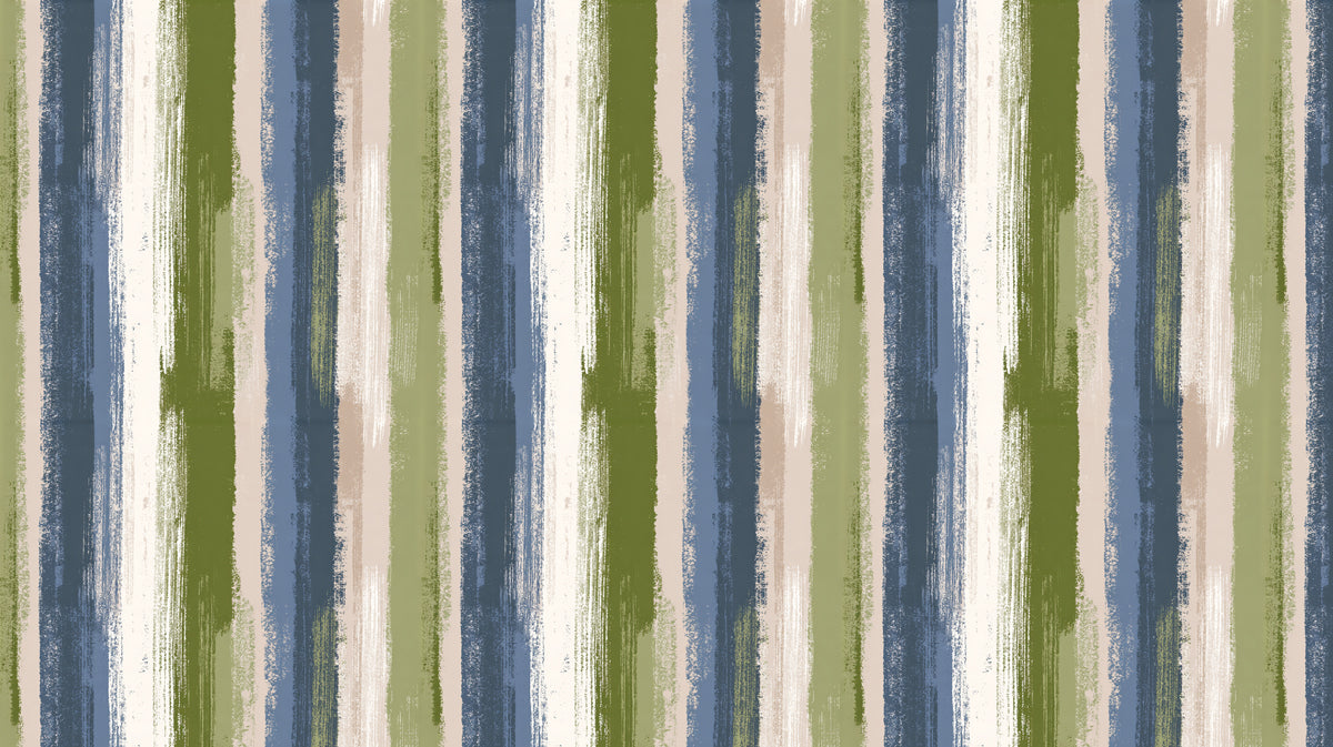 Modern Striped Mural Wallpaper | Painterly Vertical Texture