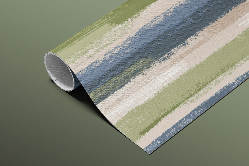 Modern Striped Mural Wallpaper | Painterly Vertical Texture