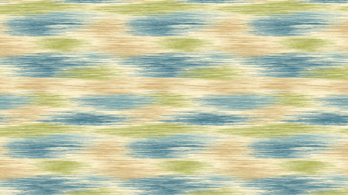 Modern Ikat Mural Wallpaper | Artistic Horizontal Texture