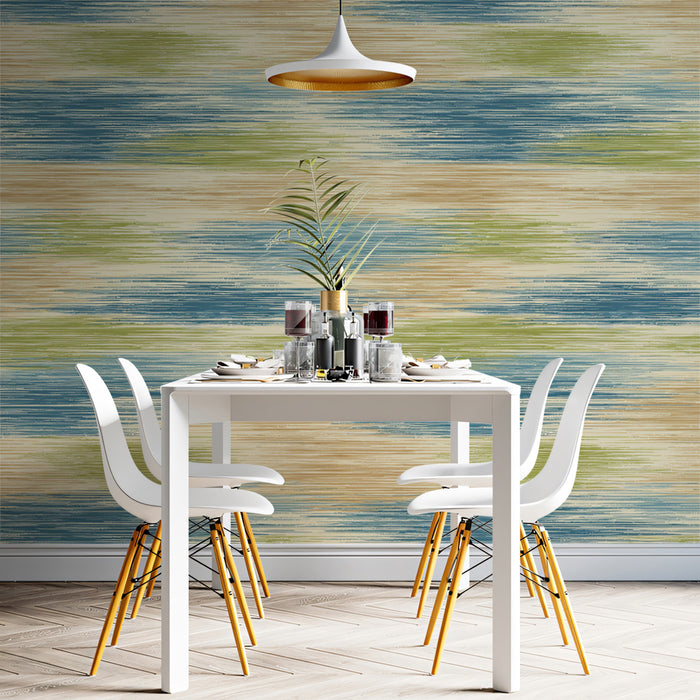 Modern Ikat Mural Wallpaper | Artistic Horizontal Texture