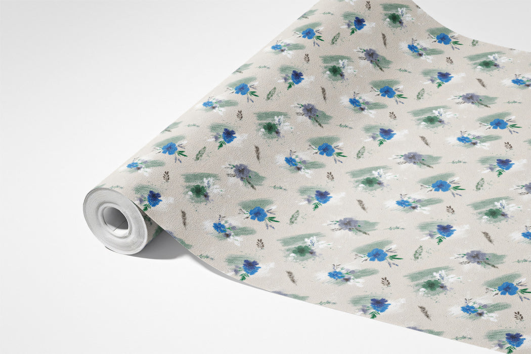 Delicate Floral Mural Wallpaper | Subtle Abstract Pattern