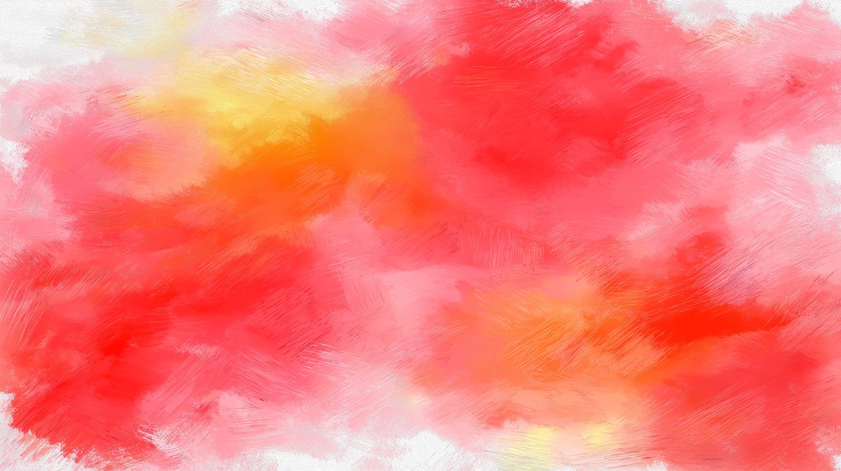 Abstract Brushstroke Mural Wallpaper | Vibrant Pink and Red Art