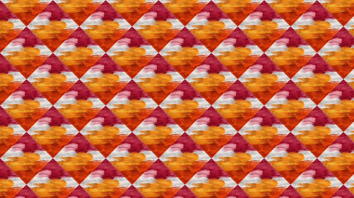 Modern Geometric Mural Wallpaper | Abstract Diamond Pattern